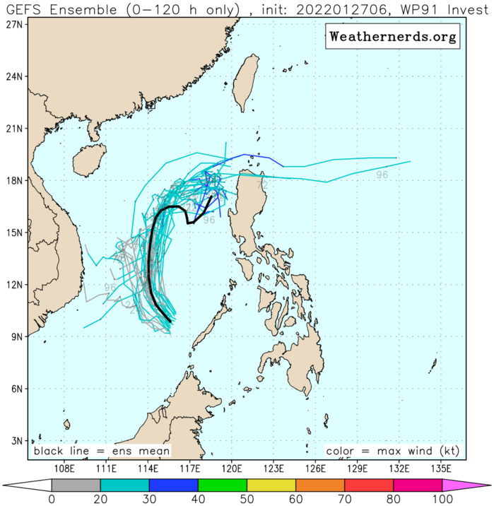 GLOBAL MODELS INDICATE NO SIGNIFICANT DEVELOPMENT AS THE SYSTEM TRACKS SLOWLY POLEWARD, HOWEVER, THERE IS SOME POTENTIAL FOR A WEAK TROPICAL DEPRESSION TO FORM ADJACENT TO A NORTHEAST SURGE EVENT.