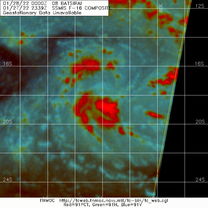 TC 08S(BATSIRAI): challenging forecast intensity-wise// Invest 91W down-graded to LOW//Invest 97P, 28/03utc