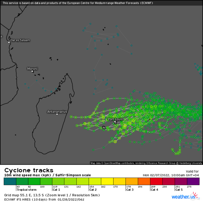 TC 08S(BATSIRAI) approaching the Mascarenes area and set to re-intensify// Invest 91W & Invest 97P up-dates, 28/15utc