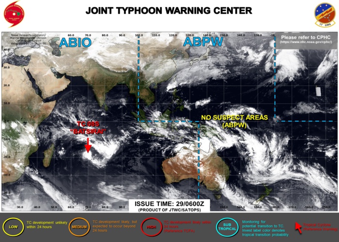 JTWC IS ISSUING 12HOURLY WARNINGS AND 3HOURLY SATELLITE BULLETINS ON TC 08S(BATSIRAI). JTWC IS ISSUING 12HOURLY WARNINGS AND 3HOURLY SATELLITE BULLETINS ON TC 08S(BATSIRAI).