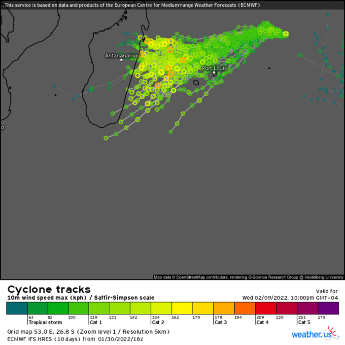 TC 08S(BATSIRAI): CAT 2 US , peak intensity forecast by 72h// Invest 98P and Invest 99S updates, 31/03utc