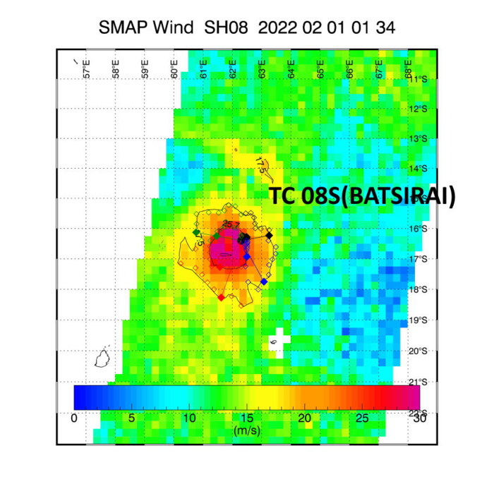 TC 08S(BATSIRAI) CAT 2 US: intensifying & approaching Mauritius/Réunion islands// TC 09P: slow intensification after 36h, 01/15utc