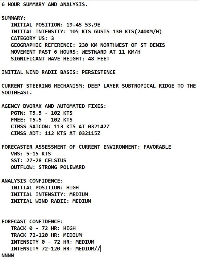 TC 08S(BATSIRAI): CAT 3 US slowly approaching Madagascar//Invest 90S: Tropical Cyclone Fomation Alert//TC 09: Final Warning,04/03utc