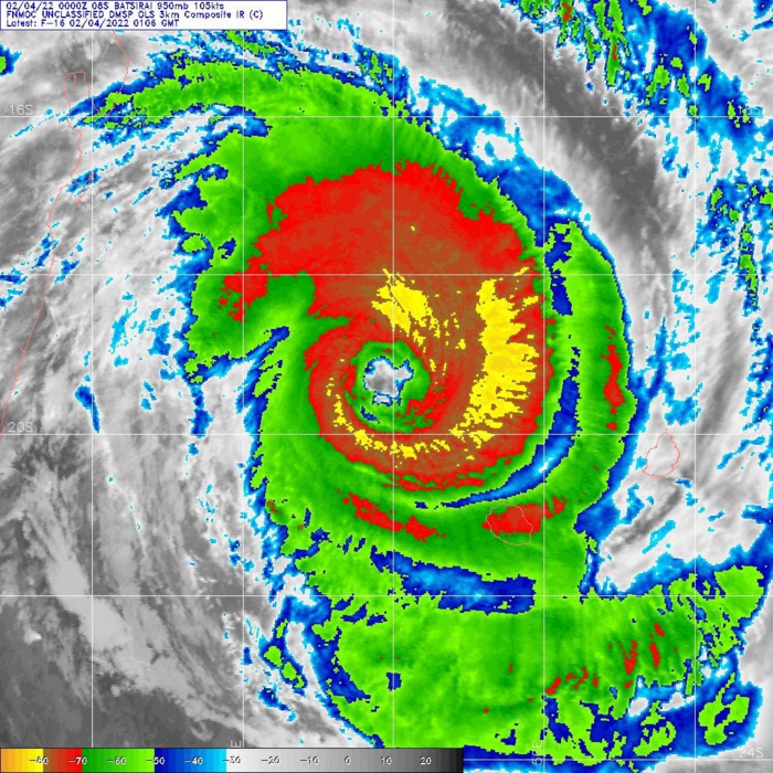 TC 08S(BATSIRAI): CAT 3 US slowly approaching Madagascar//Invest 90S: Tropical Cyclone Fomation Alert//TC 09: Final Warning,04/03utc