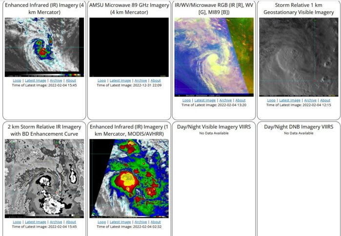 SATELLITE ANALYSIS, INITIAL POSITION AND INTENSITY DISCUSSION: ANIMATED MULTISPECTRAL SATELLITE IMAGERY (MSI) SHOWS A CONSOLIDATING SYSTEM WITH WEAK FORMATIVE BANDS WRAPPING INTO AN OBSCURED LOW LEVEL CIRCULATION (LLC). THE INITIAL POSITION IS PLACED WITH MEDIUM CONFIDENCE BASED ON A DEFINED LLC FEATURE IN THE 040355Z GPM MICROWAVE IMAGE. THE INITIAL INTENSITY OF 35KTS IS BASED ON RECENT SMAP AND HSCAT DATA AND CONSISTENT WITH THE IMPROVED 6-HR CONVECTIVE STRUCTURE. ANALYSIS INDICATES A MARGINALLY FAVORABLE ENVIRONMENT WITH STRONG POLEWARD OUTFLOW AND WARM SST OFFSET BY MODERATE (15-20KTS) VWS. THE CYCLONE IS TRACKING ALONG THE NORTHWEST PERIPHERY OF THE STR TO THE SOUTHEAST. SATELLITE ANALYSIS, INITIAL POSITION AND INTENSITY DISCUSSION: ANIMATED MULTISPECTRAL SATELLITE IMAGERY (MSI) SHOWS A CONSOLIDATING SYSTEM WITH WEAK FORMATIVE BANDS WRAPPING INTO AN OBSCURED LOW LEVEL CIRCULATION (LLC). THE INITIAL POSITION IS PLACED WITH MEDIUM CONFIDENCE BASED ON A DEFINED LLC FEATURE IN THE 040355Z GPM MICROWAVE IMAGE. THE INITIAL INTENSITY OF 35KTS IS BASED ON RECENT SMAP AND HSCAT DATA AND CONSISTENT WITH THE IMPROVED 6-HR CONVECTIVE STRUCTURE. ANALYSIS INDICATES A MARGINALLY FAVORABLE ENVIRONMENT WITH STRONG POLEWARD OUTFLOW AND WARM SST OFFSET BY MODERATE (15-20KTS) VWS. THE CYCLONE IS TRACKING ALONG THE NORTHWEST PERIPHERY OF THE STR TO THE SOUTHEAST.