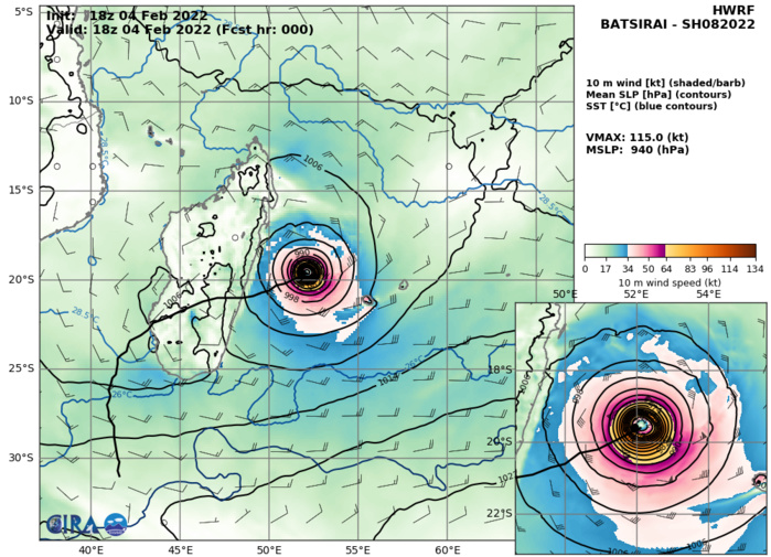 TC 08S(BATSIRAI): CAT 3 US bearing down on Eastern Madagascar// TC 10S(CLIFF) near peak intensity//Invest 92P on the map,05/03utc TC 08S(BATSIRAI): CAT 3 US bearing down on Eastern Madagascar// TC 10S(CLIFF) near peak intensity//Invest 92P on the map,05/03utc