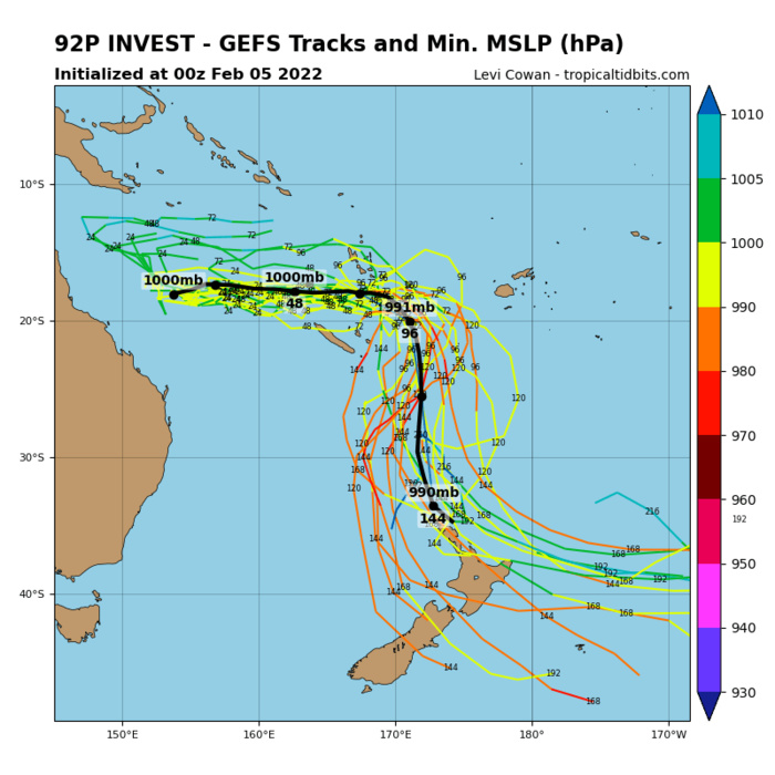 TC 08S(BATSIRAI): CAT 3 US  bearing down on Eastern Madagascar// TC 10S(CLIFF) near peak intensity//Invest 92P on the map,05/03utc