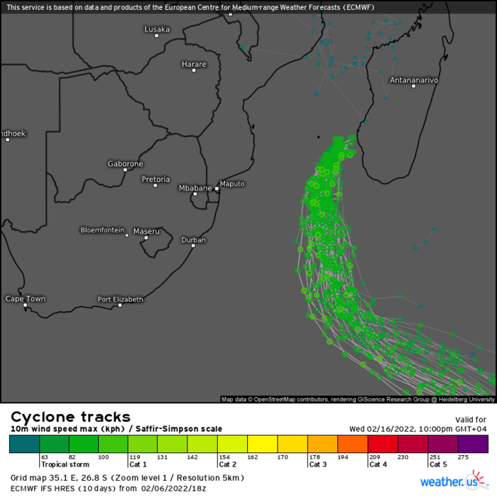 TC 08S(BATSIRAI):re-intensifying a bit over the MOZ Channel//TC 10S(CLIFF): final warning//Invest 92P & Invest 93S: now Medium,07/06utc