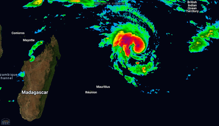 SATELLITE ANALYSIS, INITIAL POSITION AND INTENSITY DISCUSSION: ANIMATED MULTISPECTRAL SATELLITE IMAGERY SHOWS THE CENTRAL  CONVECTION HAS SIGNIFICANTLY DEEPENED AND BECOME MORE SYMMETRICAL AS  CONVECTIVE BANDS WRAPPED TIGHTER INTO AN OBSCURED LOW LEVEL  CIRCULATION OVER THE LAST 12 HRS. THE INITIAL POSITION IS PLACED  WITH HIGH CONFIDENCE BASED ON A MICROWAVE EYE IN THE 180951Z AMSR2  37GHZ IMAGE. THE INITIAL INTENSITY OF 75KTS/CAT 1 US IS BASED ON AN OVERALL  ASSESSMENT OF AGENCY AND AUTOMATED DVORAK ESTIMATES (SEE BELOW) AND  REFLECTS THE 12-HR CONVECTIVE IMPROVEMENT. ANALYSIS INDICATES A  HIGHLY FAVORABLE ENVIRONMENT WITH WARM ALONG-TRACK SST, STRONG  RADIAL OUTFLOW AND LIGHT VWS ALOFT. THE CYCLONE IS TRACKING ALONG  THE NORTHWESTERN PERIPHERY OF THE DEEP LAYER STR TO THE SOUTHEAST.