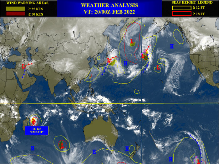 Powerful TC 13S(EMNATI): forecast to reach CAT 4 by 24hours, slowly approaching East Central coast of Madagascar, 20/09utc Powerful TC 13S(EMNATI): forecast to reach CAT 4 by 24hours, slowly approaching East Central coast of Madagascar, 20/09utc