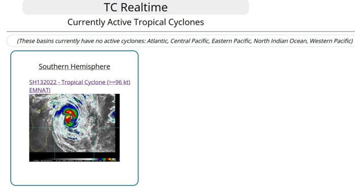 Intense TC 13S(EMNATI) under-going an eye-wall replacement cycle, slowly approaching Madagascar, 21/03utc