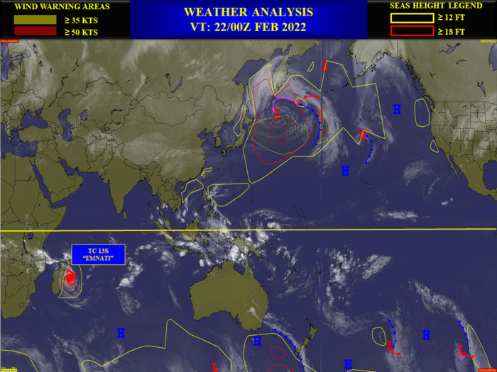 TC 13S(EMNATI): bearing down on Mananjary & Manakara/Madagascar, landfall forecast within 24hours, 22/03utc