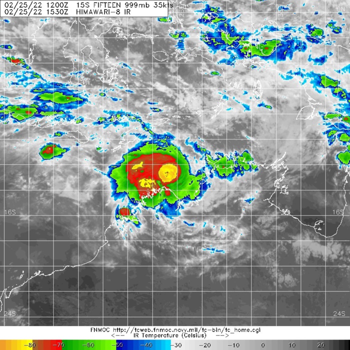 TC 14S(VERNON): rapid intensification: already a 70kts TC// Invest 99S now TC 15S//Invest 93S: Medium//13S(EMNATI) & Invest 98P, 25/15utc