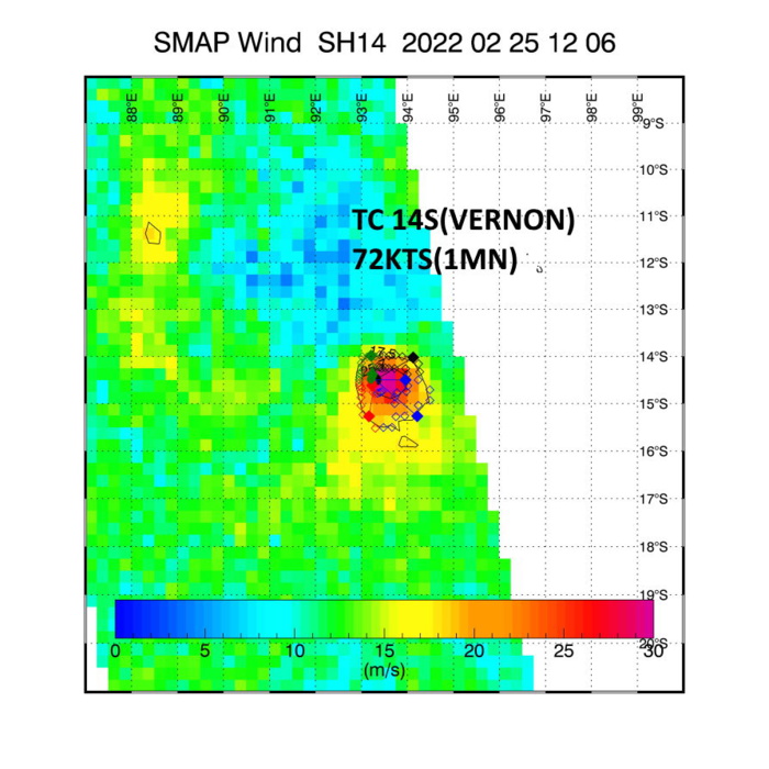 TC 14S(VERNON): rapid intensification: already a 70kts TC// Invest 99S now TC 15S//Invest 93S: Medium//13S(EMNATI) & Invest 98P, 25/15utc