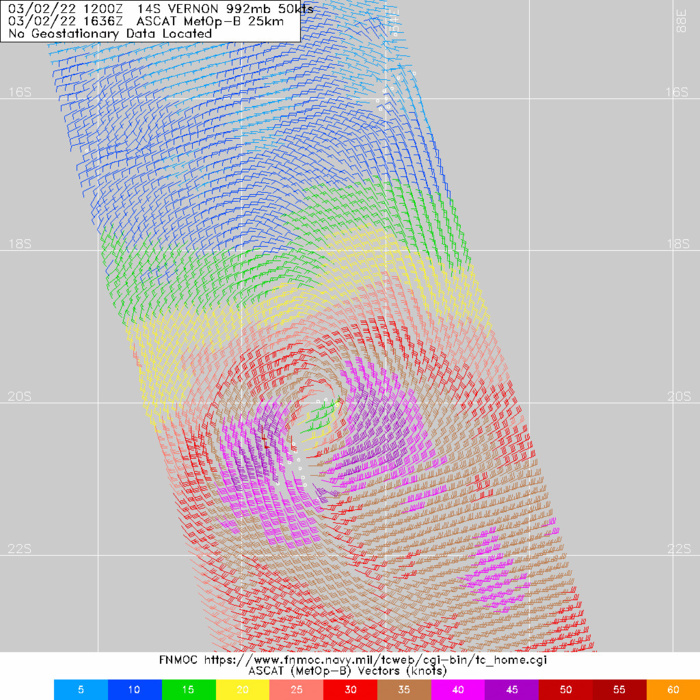Busy map: TC 14S(VERNON)peaking within 12h//over-land TC 15S(ANIKA)//TC 17S final warning//TC 18P peaking within 12h//Invest 90B, 03/03utc