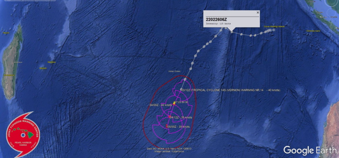 TC 14S(VERNON) subtropical//TC 18P(EVA): Final Warning//Invest 90B up-graded to Medium//Invest 96P, 04/06utc