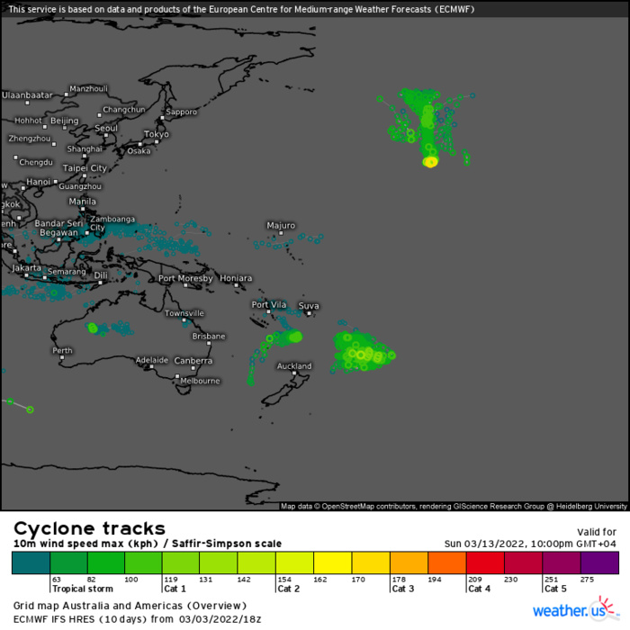 TC 14S(VERNON) subtropical//TC 18P(EVA): Final Warning//Invest 90B up-graded to Medium//Invest 96P, 04/06utc