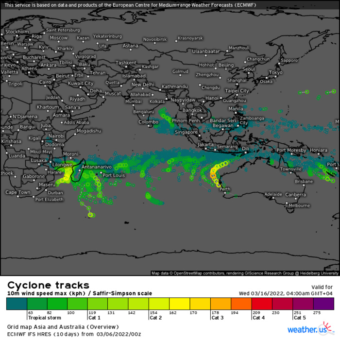 TC 01B: now weakening//Invest 97S slowly intensifying East of Madagascar//14S(VERNON),Invest 96P,18P(EVA): subtropical,06/06utc