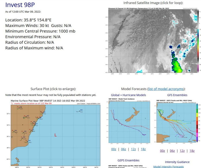 TC 19S(GOMBE):intensifying next 48h, rapid intensification possible prior to landfall over MOZ//Invests 96P & 98P: extratropical,09/15utc