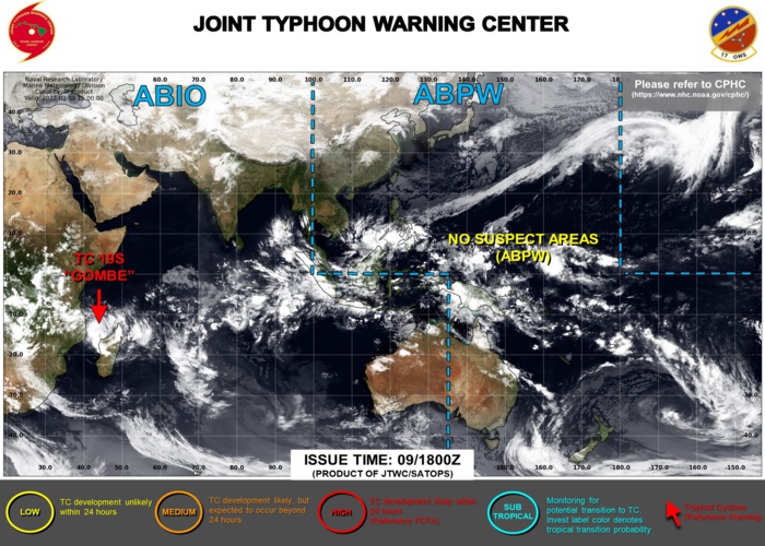 JTWC IS ISSUING 6HOURLY WARNINGS AND 3HOURLY SATELLITE BULLETINS ON TC 19S(GOMBE).