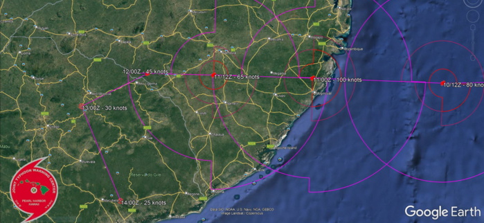 TC 19S(GOMBE): rapid intensification next 24h up to dangerous CAT 3 at landfall over Mozambique, major flooding possible,10/03utc TC 19S(GOMBE): rapid intensification next 24h up to dangerous CAT 3 at landfall over Mozambique, major flooding possible,10/03utc