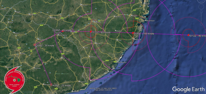 TC 19S(GOMBE): rapid intensification next 24h up to dangerous CAT 3 at landfall over Mozambique, major flooding possible,10/03utc