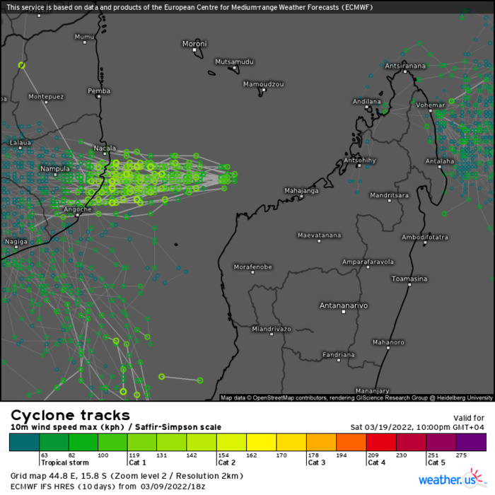 TC 19S(GOMBE): rapid intensification next 24h up to dangerous CAT 3 at landfall over Mozambique, major flooding possible,10/03utc TC 19S(GOMBE): rapid intensification next 24h up to dangerous CAT 3 at landfall over Mozambique, major flooding possible,10/03utc