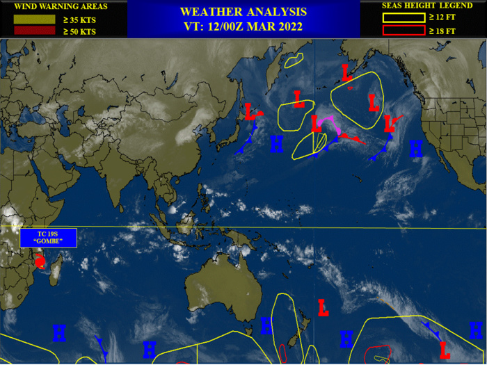 TC 19S(GOMBE): inland over MOZ, forecast to be back over open sea shortly after 48h//Invest 90S: up-graded to Medium,12/09utc