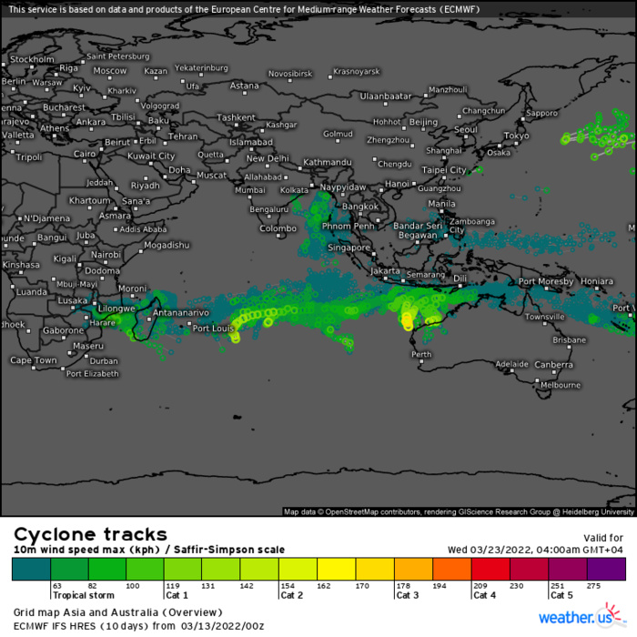 South Indian Ocean: Tropical Cyclone Formation Alert issued for Invest 90S//Remnants of TC 19S(GOMBE): weakening over-land,13/09utc