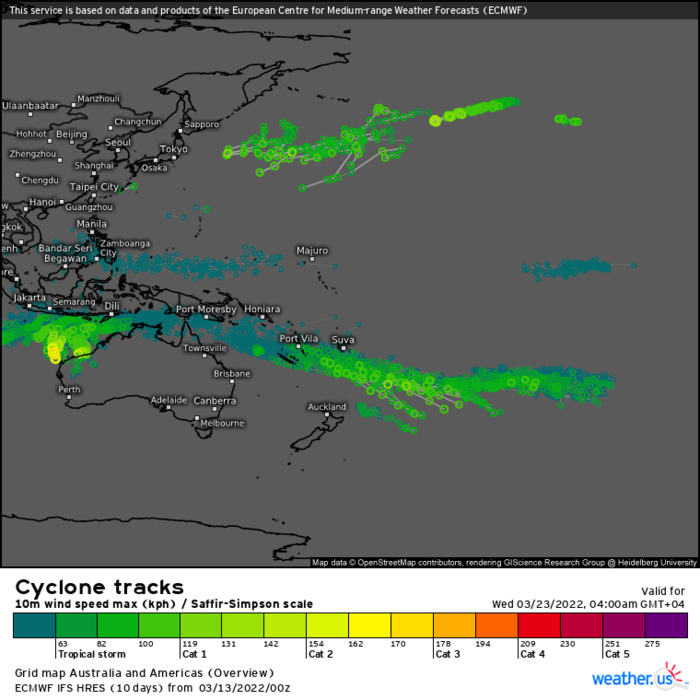 South Indian Ocean: Tropical Cyclone Formation Alert issued for Invest 90S//Remnants of TC 19S(GOMBE): weakening over-land,13/09utc