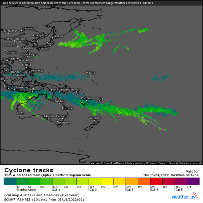 TC 20S: intensifying over the South Indian Ocean//Remnants of TC 19S(GOMBE) still over-land//Invest 91B, 14/09utc