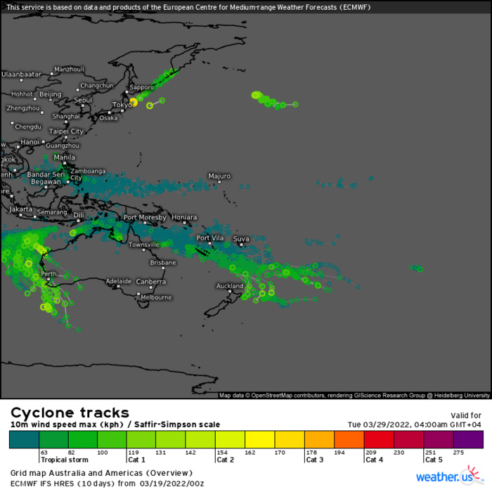 Indian Ocean: 3 Invest Areas: Invest 93S up-graded to Medium//Invest 91B over the BOB//Invest 94S: slow development expected,19/09utc