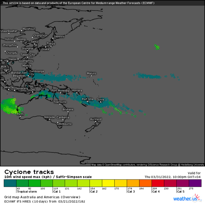 TC 21S(CHARLOTTE): peaking as a CAT 2 US Northwest of Australia//Invest 91B :Medium//Invest 94S: development next several days,22/06utc
