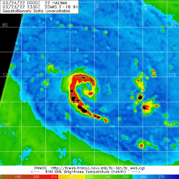TC 22S(HALIMA): Rapid Intensification likely next 48h up to CAT 3 US// TC 21S(CHARLOTTE): Final Warning, 24/03utc