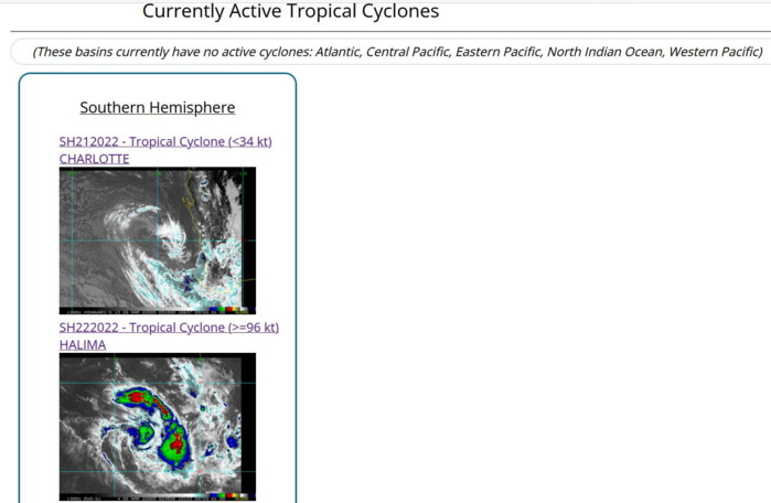 TC 22S(HALIMA) failed to reach STY intensity, forecast to weaken significantly next 48h//21S(CHARLOTTE):subtropical//Invest 92W, 26/03utc