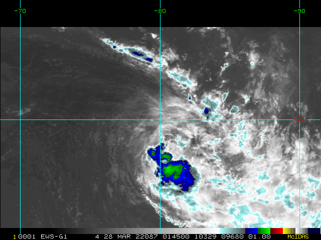 TC 22S(HALIMA): slowing down , intensity forecast to fall below 35knots by 48hours, 28/03utc