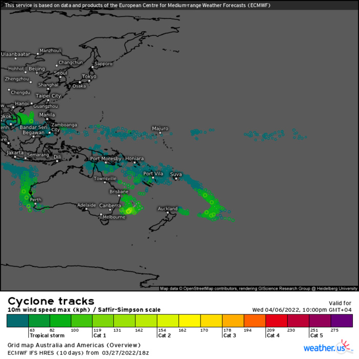 TC 22S(HALIMA): slowing down , intensity forecast to fall below 35knots by 48hours, 28/03utc