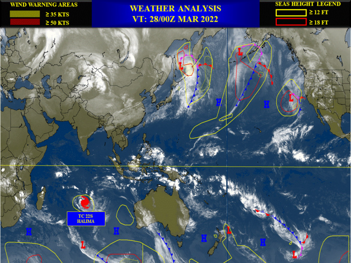 TC 22S(HALIMA): slowing down , intensity forecast to fall below 35knots by 48hours, 28/03utc
