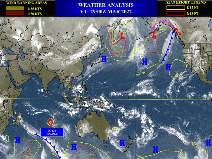 TC 22S(HALIMA) resilience despite shear and dry air//Invest 93W : MEDIUM//Invests 97P and 96S, 29/03utc, 06utc Update