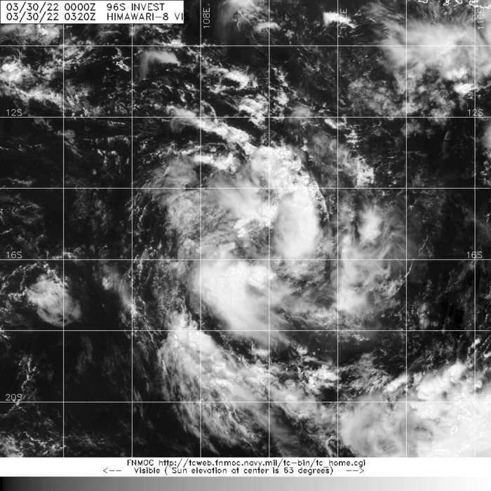 TC 22S(HALIMA): still cocooned within a small region of relatively moist air//Invest 93W: Tropical Cyclone Formation Alert//Invest 96S, 30/03utc