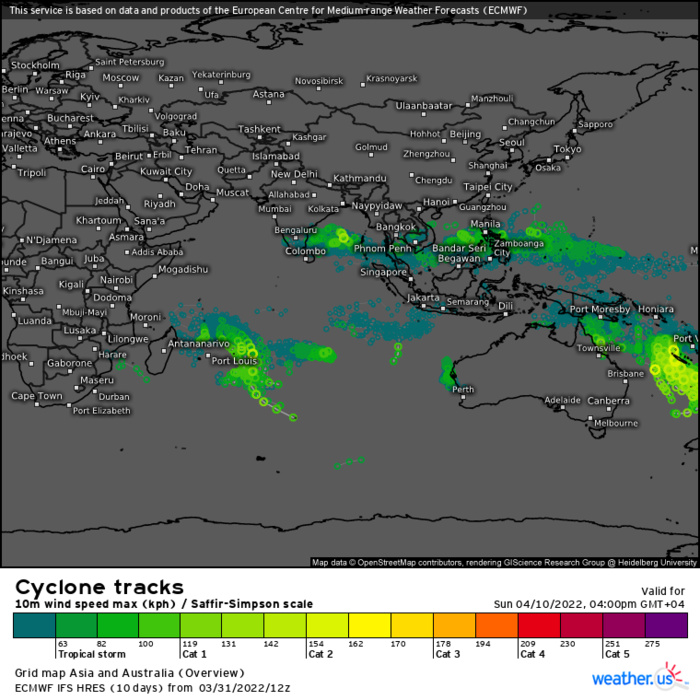 TC 22S(HALIMA): slowly weakening// Invest 94W: MEDIUM//Invest 96S//Over-land remnants of TD 01W, 01/00utc