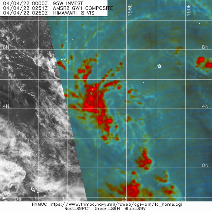 Invest 99P: High// Invest 95W: Medium// Invest 94W: Low//Invest 98P and remnants of TC 22S(HALIMA), 04/06utc