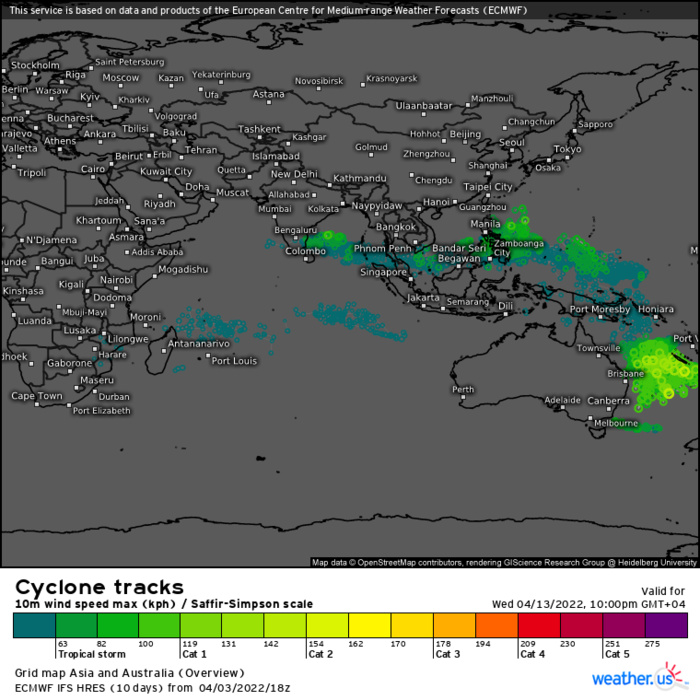 Invest 99P: High// Invest 95W: Medium// Invest 94W: Low//Invest 98P and remnants of TC 22S(HALIMA), 04/06utc
