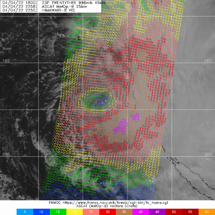 TC 23P(FILI) west of New Caledonia, Invest 95W and Invest 94W: updates at 05/06utc