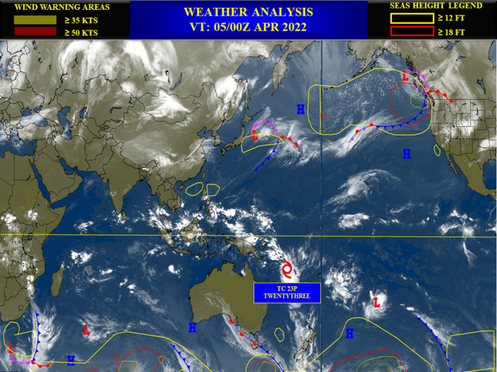 TC 23P(FILI) west of New Caledonia, Invest 95W and Invest 94W: updates at 05/06utc