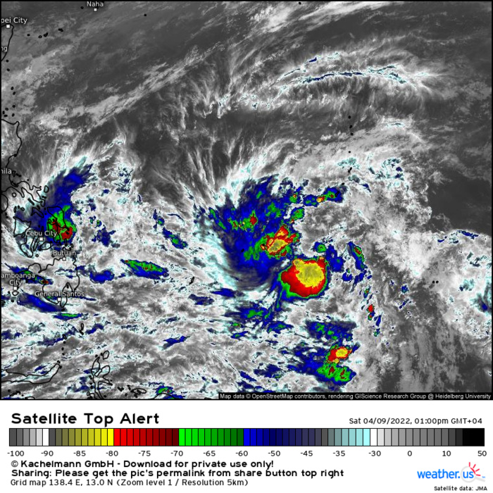 02W(MALAKAS) intensifying to Typhoon status by 36h: binary interaction with weaker 03W//Invest 96W and Subtropical 23P(FILI),09/09utc