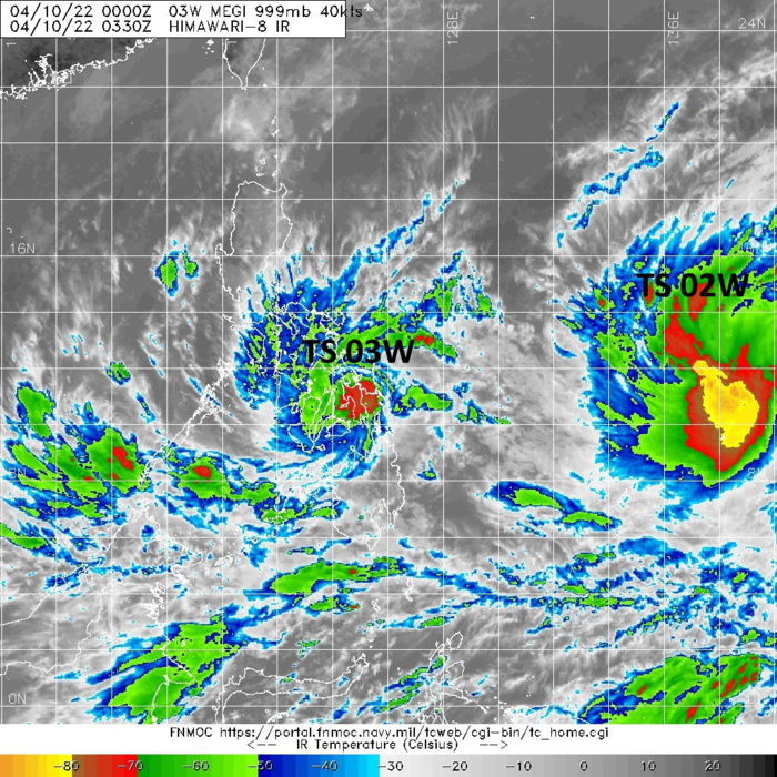 02W(MALAKAS) set to reach Typhoon CAT 3 by 72h//03W(MEGI) absorbed by 02W by 96h//Invest 96W and Subtropical 23P(FILI),10/03utc