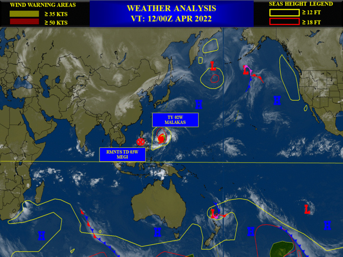 TY 02W(MALAKAS): Rapid Intensification likely next 36hours// TD 03W(MEGI): flooding over parts of the Philippines//Invest 91S, 12/03utc