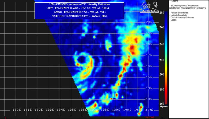 TY 02W(MALAKAS) near CAT 3// Invest 92S: subtropical: winds over 35kts//Remnants of 03W(MEGI) and Invest 91S, 12/18utc