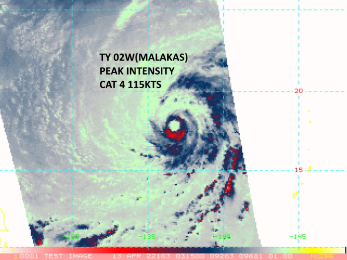 TY 02W(MALAKAS):powerful CAT 4,forecast to race towards higher latitudes//Invest 92S: subtropical//Invest 91S and Remnants of 03W,13/09utc